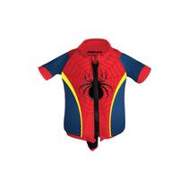 Colete salva vidas infantil camisa flutuadora aracno