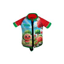 Colete salva vidas infantil camisa flutuadora melancita