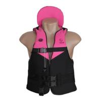 Colete Salva Vidas Infantil Com Encosto De Cabeça 60Kg Rosa Colete Salva Vidas Infantil Com Encosto De Cabeça 60Kg Rosa