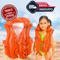 Colete Salva-Vidas Inflável Infantil Deluxe Segurança e Diversão para Crianças de 3 a 6 Anos
