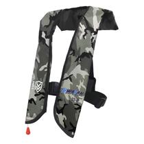 Colete Salva-vidas Inflável Manual HWAYAN 150N Camuflagem Branca Colete Salva-vidas Inflável Manual HWAYAN 150N Camuflagem Branca