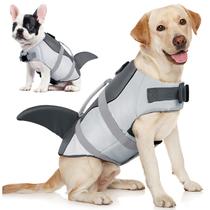 Colete salva-vidas para cães AOFITEE Shark Ripstop com flutuabilidade para cães