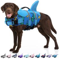Colete salva-vidas para cães Bess Bridal Shark Blue Dinosaur XL Dogs Colete salva-vidas para cães Bess Bridal Shark Blue Dinosaur XL Dogs