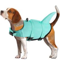 Colete salva-vidas para cães EMUST Shark Ripstop ajustável para segurança na água Colete salva-vidas para cães EMUST Shark Ripstop ajustável para segurança na água