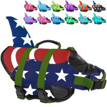 Colete salva-vidas para cães Fragralley Shark Fin de nylon de alta flutuabilidade Colete salva-vidas para cães Fragralley Shark Fin de nylon de alta flutuabilidade