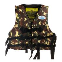 Colete Salva Vidas Rios e Mares Homologado M 35kg a 55kg 3 Fechos em Nylon