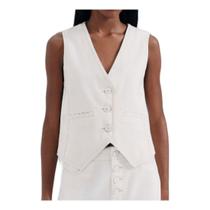 Colete Sarja Feminino Hering Bege - H8D6NMCSN Colete Sarja Feminino Hering Bege - H8D6NMCSN