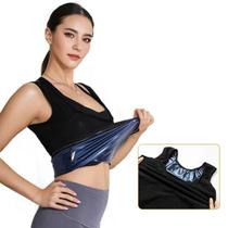 Colete Sauna Feminino Modelador Térmico Para Emagrecimento E Treino - Camiseta Regata Modeladora