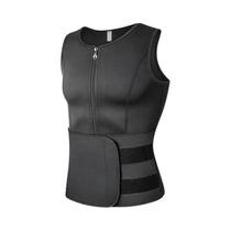 Colete Sauna Modelador de Corpo Masculino em Neoprene com Zíper Colete Sauna Modelador de Corpo Masculino em Neoprene com Zíper