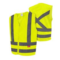 Colete Segurança Sinalizador Refletivo Manobrista Obra Motoboy Com Ziper Steelflex Fluorescente Tamanho