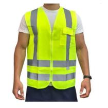 Colete Segurança Tipo Blusão Refletivo Com 1 Bolso Em Zíper