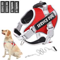 Colete Service Dog HUSDOW No Pull com coleira para animais de estimação