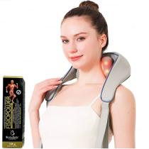 Colete Shiatsu 5D Massageador Pescoço Cervical Ombros Lombar + Pomada Massagem