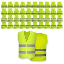 Colete Sinalizador EPI Faixa Refletiva Kit 40 Uni Protecao Seguranca do Trabalho Sinalizacao Rodovia Estrada Obra Civil Colete Sinalizador EPI Faixa Refletiva Kit 40 Uni Protecao Seguranca do Trabalho Sinalizacao Rodovia Estrada Obra Civil