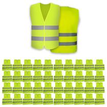 Colete Sinalizador EPI Faixa Refletiva Kit 40 Uni Protecao Sinalizacao Seguranca do Trabalho Rodovia Estrada Civil Obra Colete Sinalizador EPI Faixa Refletiva Kit 40 Uni Protecao Sinalizacao Seguranca do Trabalho Rodovia Estrada Civil Obra
