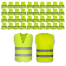 Colete Sinalizador EPI Faixa Refletiva Kit 40 Uni Protecao Sinalizacao Seguranca do Trabalho Rodovia Estrada Obra Civil Colete Sinalizador EPI Faixa Refletiva Kit 40 Uni Protecao Sinalizacao Seguranca do Trabalho Rodovia Estrada Obra Civil