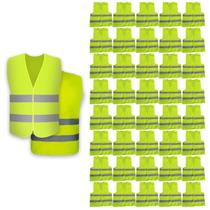 Colete Sinalizador EPI Faixa Refletiva Kit 40 Uni Seguranca do Trabalho Sinalizacao Protecao Rodovia Estrada Obra Civil Colete Sinalizador EPI Faixa Refletiva Kit 40 Uni Seguranca do Trabalho Sinalizacao Protecao Rodovia Estrada Obra Civil