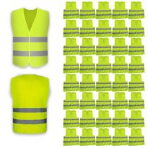 Colete Sinalizador EPI Faixa Refletiva Kit 40 Uni Sinalizacao Seguranca do Trabalho Protecao Rodovia Estrada Obra Civil Colete Sinalizador EPI Faixa Refletiva Kit 40 Uni Sinalizacao Seguranca do Trabalho Protecao Rodovia Estrada Obra Civil