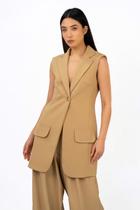 Colete Social Alfaiataria Maxi Dolcetto Nude - Be Carmell