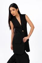 Colete Social Alfaiataria Maxi Dolcetto Preto - Be Carmell