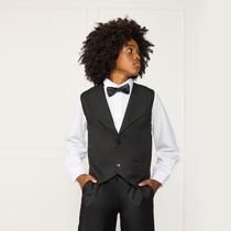 Colete Social Infantil Preto Pajem Menino Casamento Festa