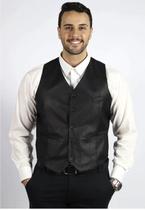 Colete Social Masculino Slim Fit Casual Clássico Oxford