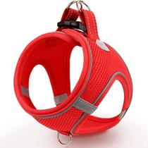 Colete Step-in pequeno de malha respirável Joytale para cães vermelho S