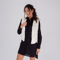 Colete susie pelúcia textura feminino