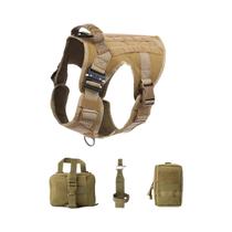 Colete Tático Militar E Conjunto De Guia Para Cães De Todas as Raças: Pastor Alemão, Golden