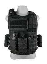 Colete Tático Modular nível 3a Close +10 Acessórios Preto