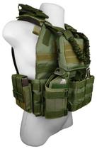 Colete Tático Modular Plate Carrier + 8 Acessórios Verde Oliva Colete Tático Modular Plate Carrier + 8 Acessórios Verde Oliva