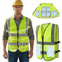 Colete Térmico PANGTIKU com 24 Bolsas de Gel Reutilizáveis e Material Refletivo Colete Térmico PANGTIKU com 24 Bolsas de Gel Reutilizáveis e Material Refletivo