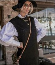 Colete Trico Na Cor Preta Tamanho M Colete Trico Na Cor Preta Tamanho M