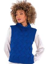 Colete tricot feminino torta de maçâ - IMAGIVAN