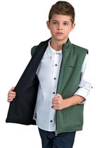 Colete Verde Infantil Aveludado Ok Friend & Pakita