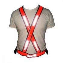 Colete X Para Sinalizacao Noturno Laranja Nikokit