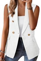 Coletes Happy Sailed Outono/Inverno, Blazer feminino sem mangas