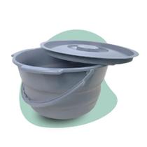 Coletor Comadre Retrátil Cadeiras Banho D40 Urinol Acamado Higiene Idosa Recuperação Fratura Acessório Urinário Feminino Portátil