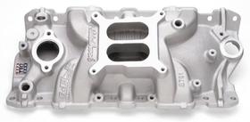 Coletor de Admissão Edelbrock 2701 Performer em Alumínio, Duplo Plano