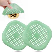 Coletor de Cabelo para Ralo Bovinde Quadrado de Silicone 14x14 cm, Kit com 2 Coletor de Cabelo para Ralo Bovinde Quadrado de Silicone 14x14 cm, Kit com 2