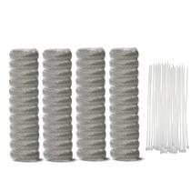 Coletor de fiapos para drenagem de máquina de lavar, 48 unidades com 48 abraçadeiras de nylon Coletor de fiapos para drenagem de máquina de lavar, 48 unidades com 48 abraçadeiras de nylon
