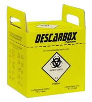 Coletor de Material Perfuro Cortante Descarbox 03 litros kit 5 und Coletor de Material Perfuro Cortante Descarbox 03 litros kit 5 und