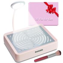 Coletor de pó de unhas Rolokit com lâmpada e filtro de 50 unidades Coletor de pó de unhas Rolokit com lâmpada e filtro de 50 unidades
