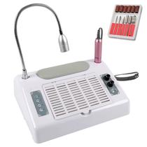 Coletor de pó para unhas + Furadeira elétrica para unhas 30000 rpm + lâmpada UV