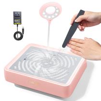 Coletor de pó para unhas SAVILAND Powerful 40W com lâmpada rosa Coletor de pó para unhas SAVILAND Powerful 40W com lâmpada rosa