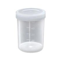 Coletor de Urina Tampa Branca Sem Pá 50ml (CRAL) - Pacote com 100 Unidades