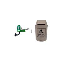 Coletor Fezes Animais Parede + Lixeira 12L Branco Dejetos Coletor Fezes Animais Parede + Lixeira 12L Branco Dejetos