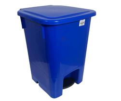 Coletor Lixeira De Pedal 15 Lt Bralimpia Azul