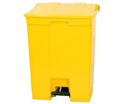 Coletor Lixeira De Pedal 60 Lt Bralimpia Amarela Coletor Lixeira De Pedal 60 Lt Bralimpia Amarela
