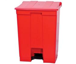 Coletor Lixeira De Pedal 60 Lt Bralimpia Vermelha